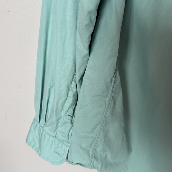 Ralph Lauren Beach Twill 100% Cotton Button Up Light Green Lg Tall and Long - Picture 9 of 13